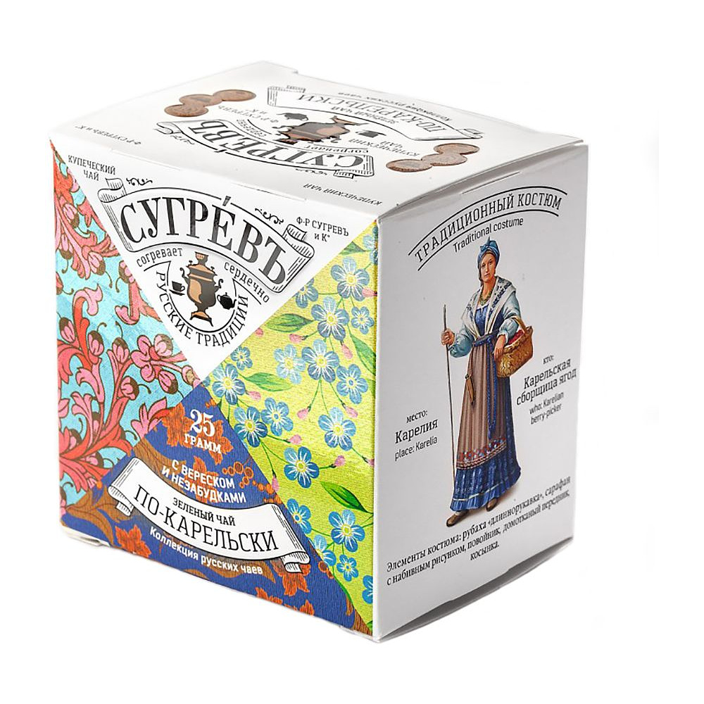 Чай "Сугревъ по-карельски", 25 г, зеленый