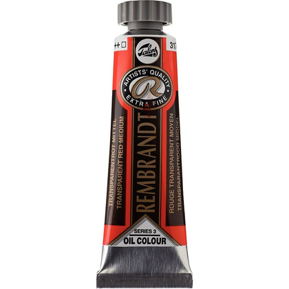 Краски масляные "Rembrandt", 317 прочный красный средний, 15 мл, туба