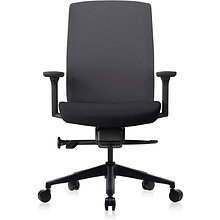 Кресло для руководителя Bestuhl "J1", сетка, ткань, пластик, черный 