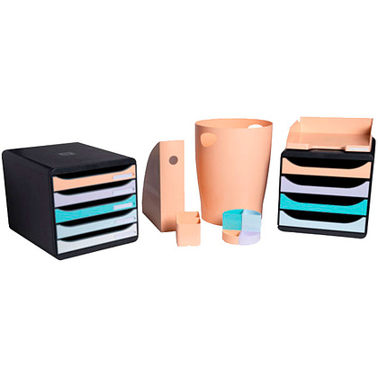 Модуль для бумаги горизонтальный "Aquarel", коралловый - 5