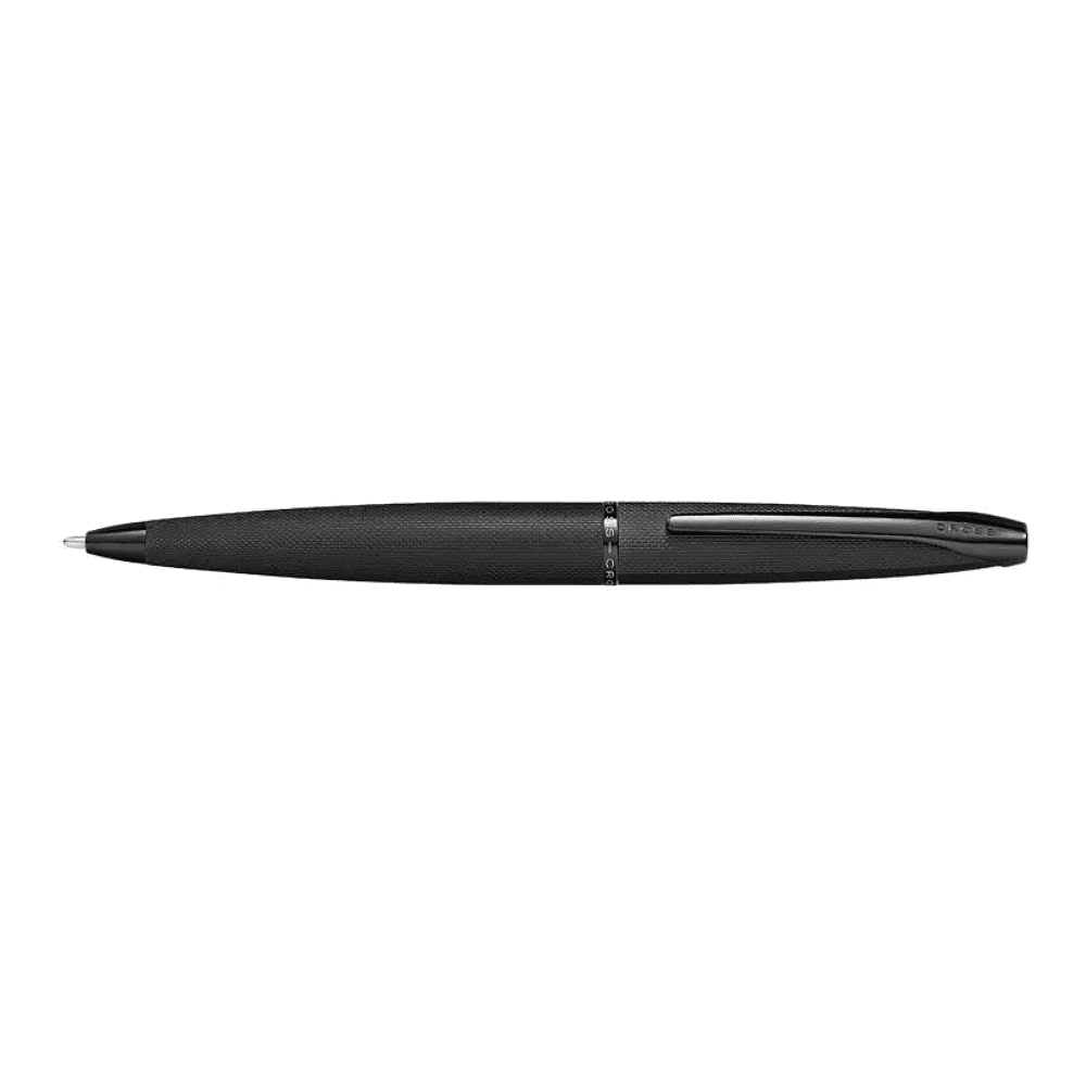Ручка шариковая автоматическая "Cross ATX Brushed Black", 0.7 мм, черный, стерж. черный - 3