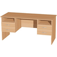 Коллекция Макси стол письменный М22, 1580х680х750 мм, бук