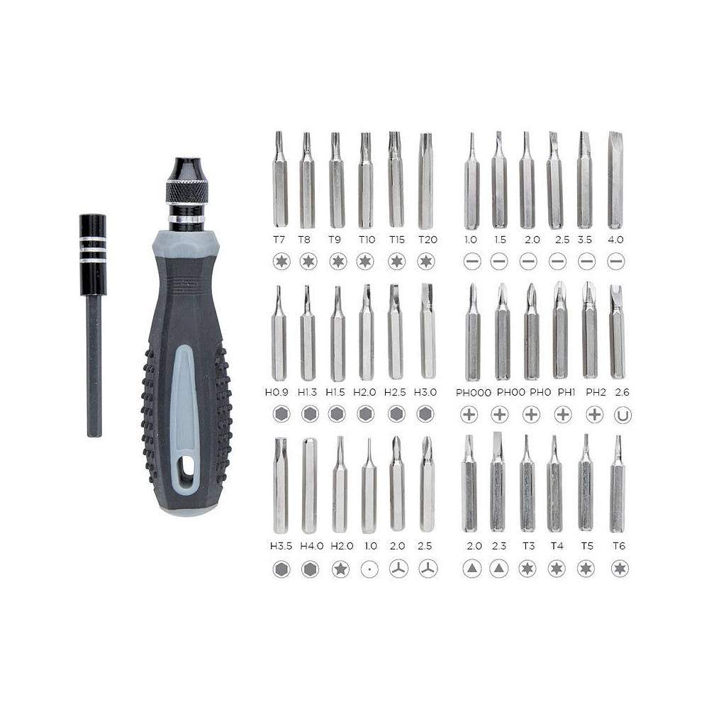 Набор инструментов "P221.521", 38 предметов, черный, серебристый - 4