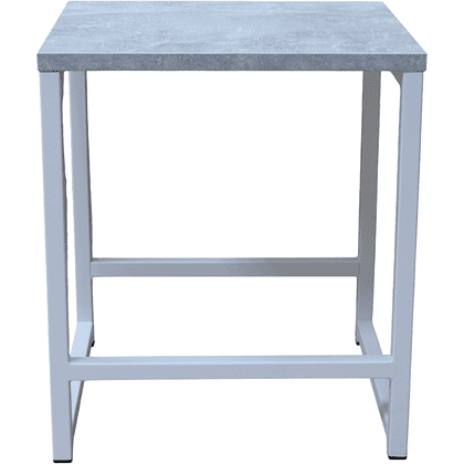 Табурет RION ALLERD, металл, ЛДСП, белый муар, Бетон - 2