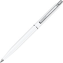 Ручка шариковая автоматическая "Senator Point Polished", 1.0 мм, белый, стерж. синий