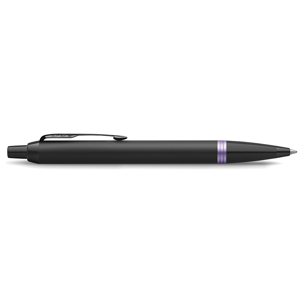 Ручка шариковая автоматическая Parker "IM Vibrant Rings K315", 0,7 мм, черный, фиолетовый, стерж. синий - 4