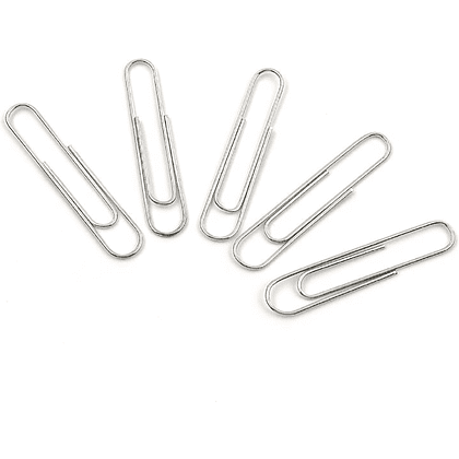 Скрепки "OF", 50 мм, 100 шт., серебристый - 2