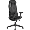 Кресло для руководителя SitZone U-090A, сетка, ткань, пластик, черный, -30% - 4