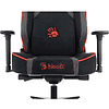 Кресло компьютерное Бюрократ A4Tech Bloody GC-680, искусственная замша, черный, серый, металл - 12