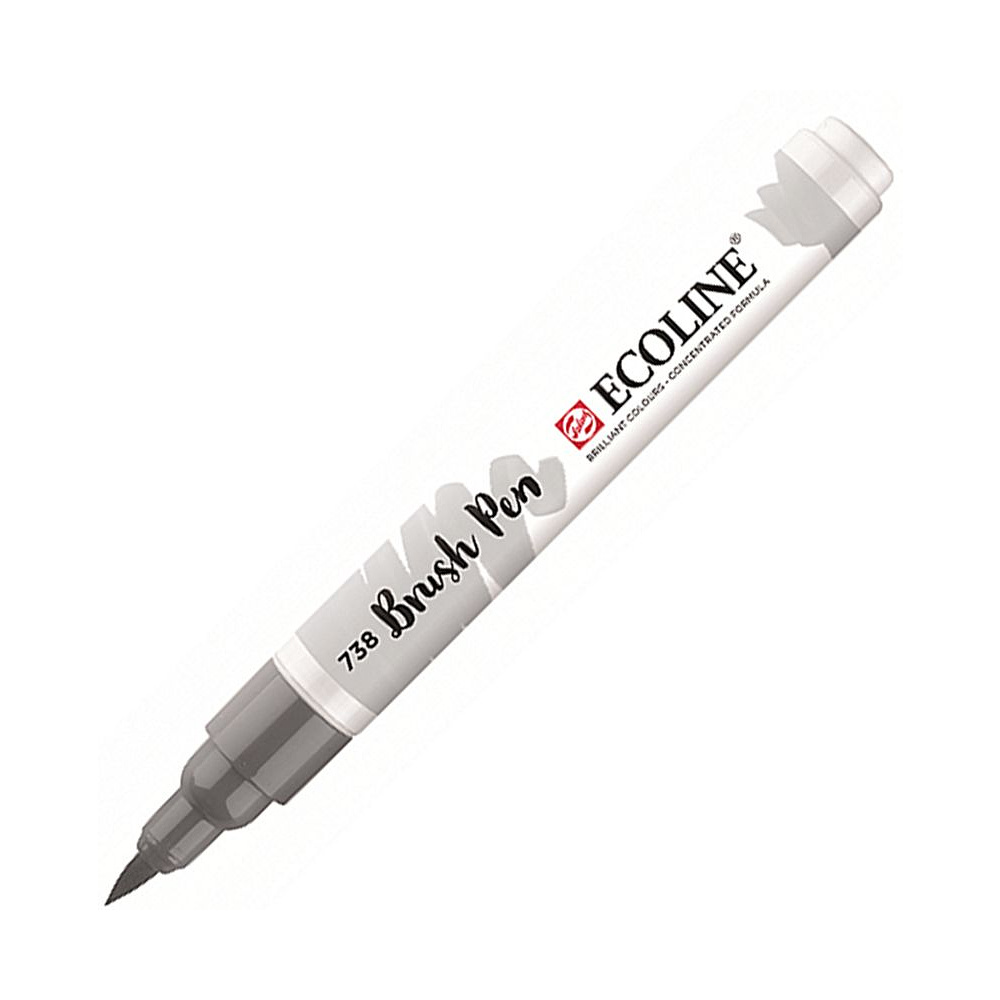 Маркер акварельный "Ecoline", 738 холодный серый светлый