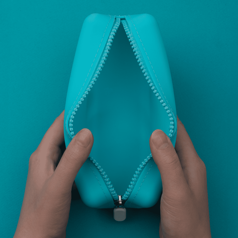 Пенал для карандашей и ручек "Малевичъ", 1 отделение, бирюзовый - 2