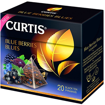 Чай "Curtis" Blue Berries Blues, 20 пакетиковx1.7 г, черный