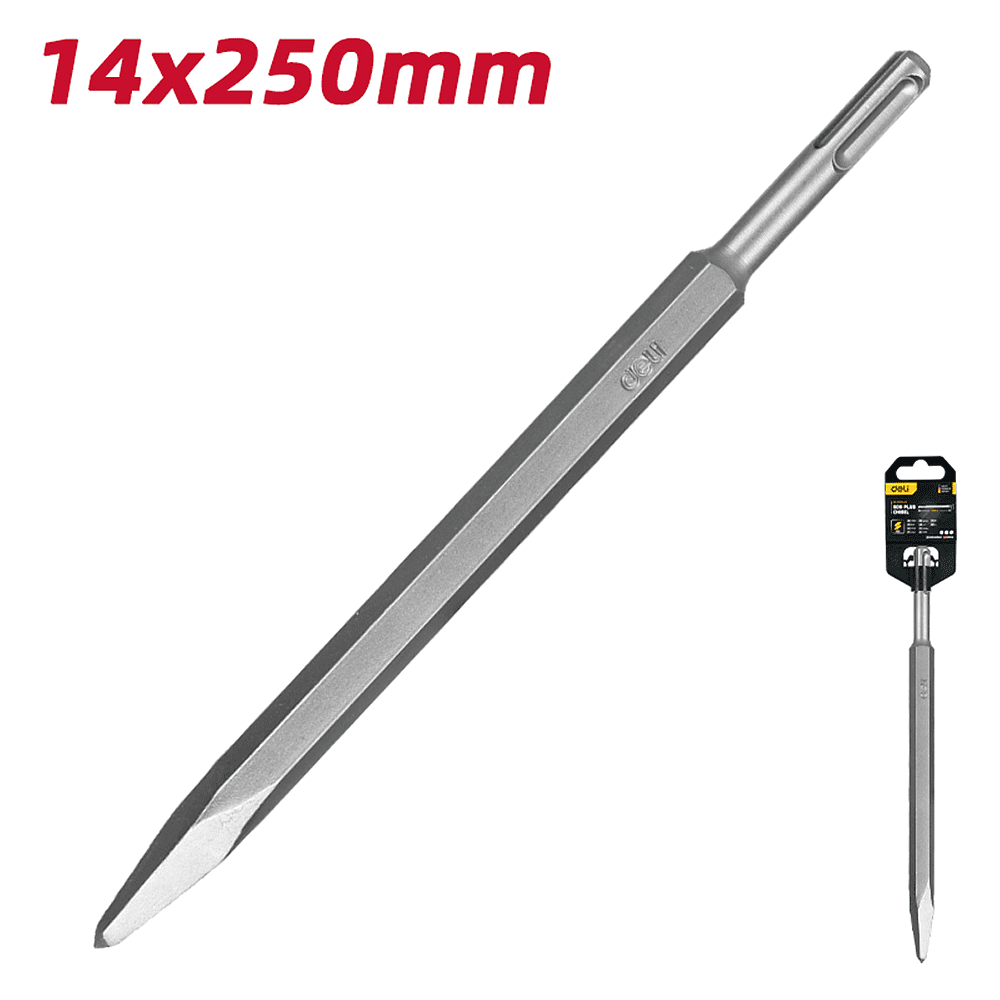 Зубило пиковое для перфоратора Deli YS EDH-YJZ014-E1, 14 x 250 мм, SDS-PLUS - 4