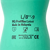 Перчатки латексные HQ Profiline, р-р XL, с х/б покрытием, зеленый - 6