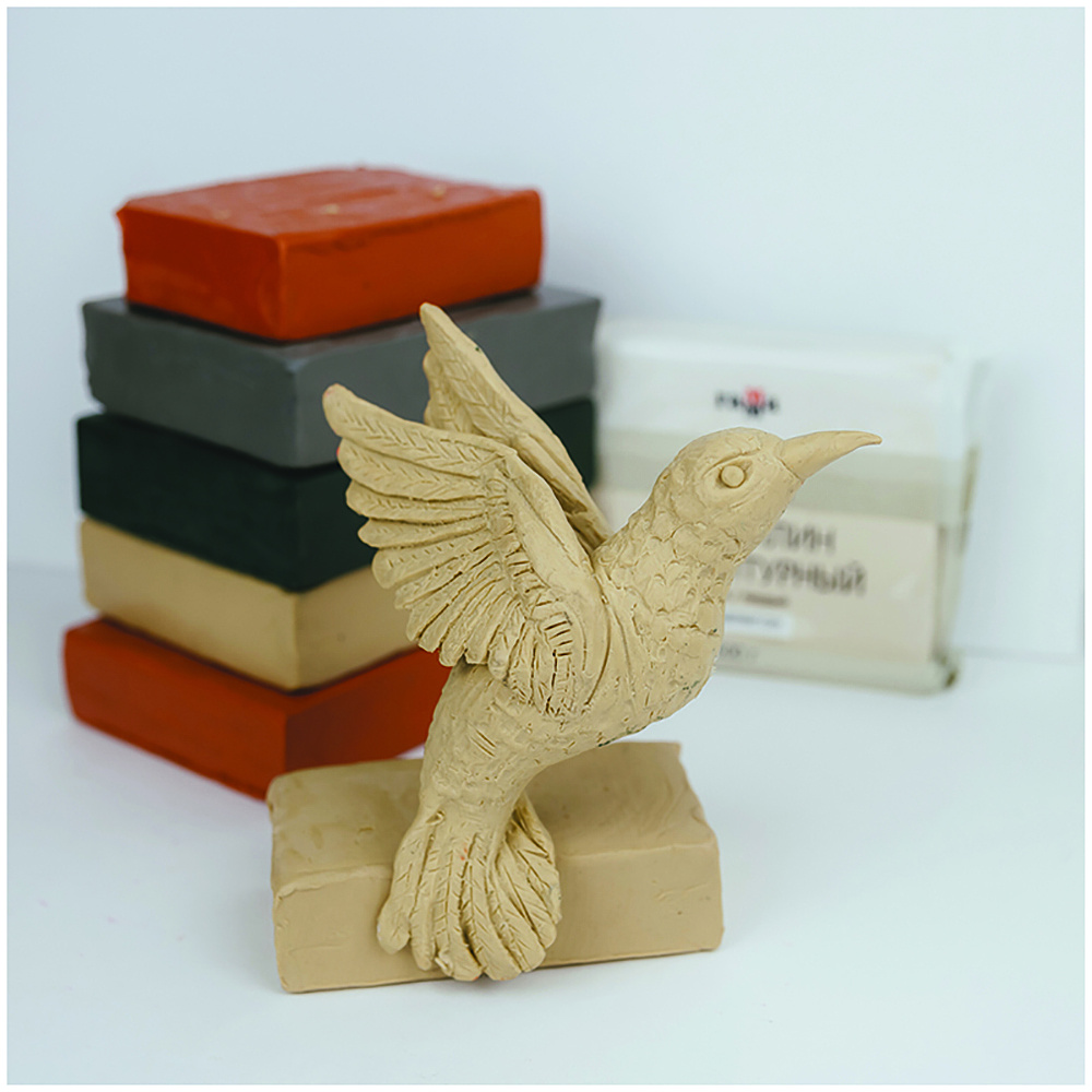 Пластилин скульптурный "Студия" М, 1000 г, оливковый - 4