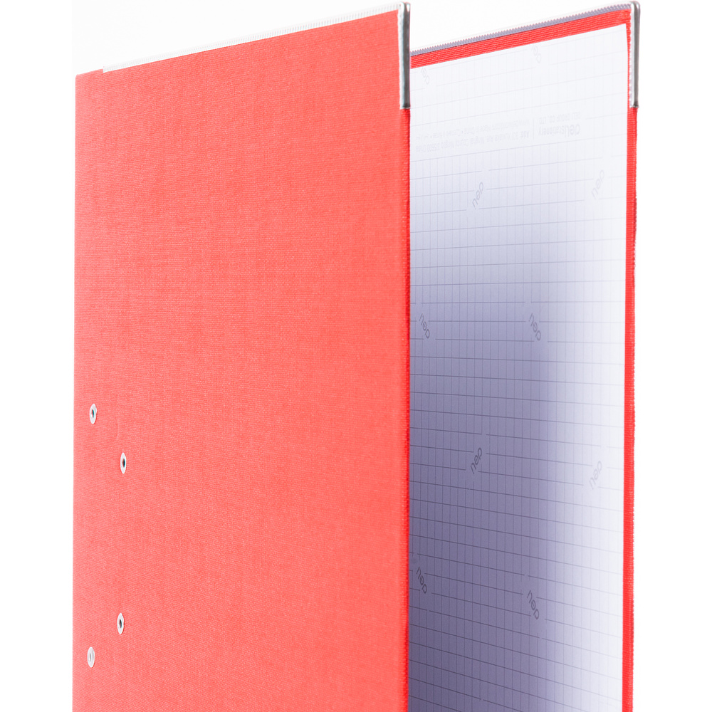 Папка-регистратор "Deli", А4, 75 мм, красный - 2