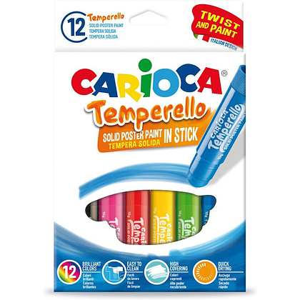 Мелки мягкие "Temperello", 12 цветов, ассорти