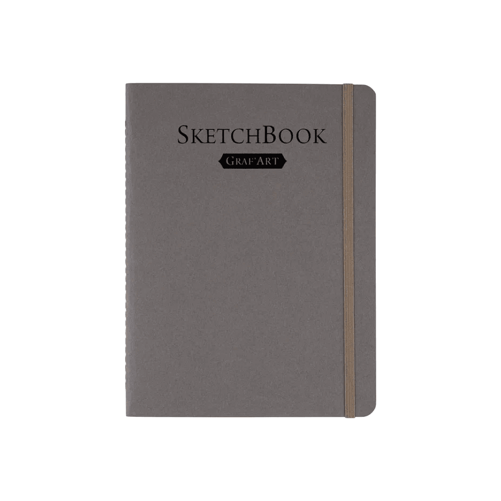 Скетчбук для графики "GrafArt white", 20 листов, 15х20 см, 160 г/м2, серый