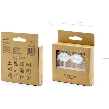Свеча "Little Star", 4 шт, ассорти - 4