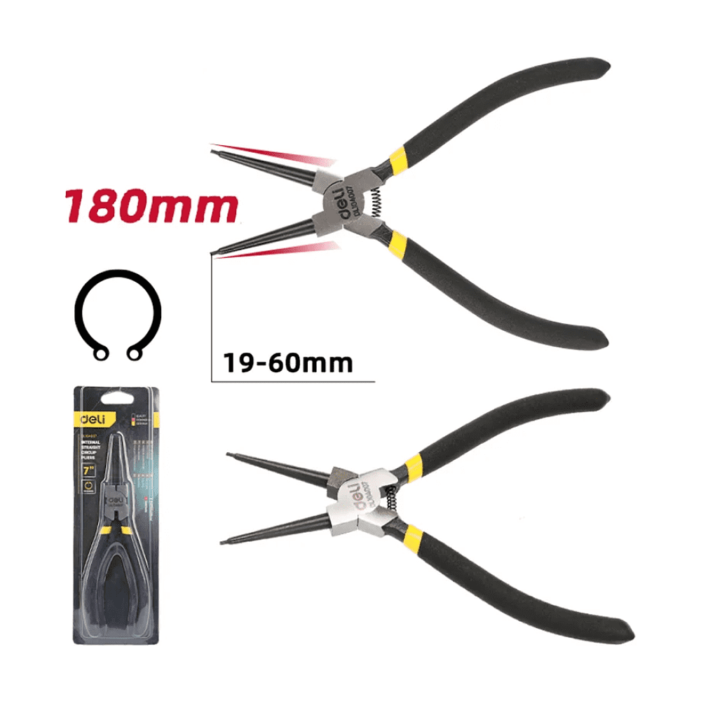 Съемник стопорных колец Deli YS EDL104007, 180 мм, прямые - 2