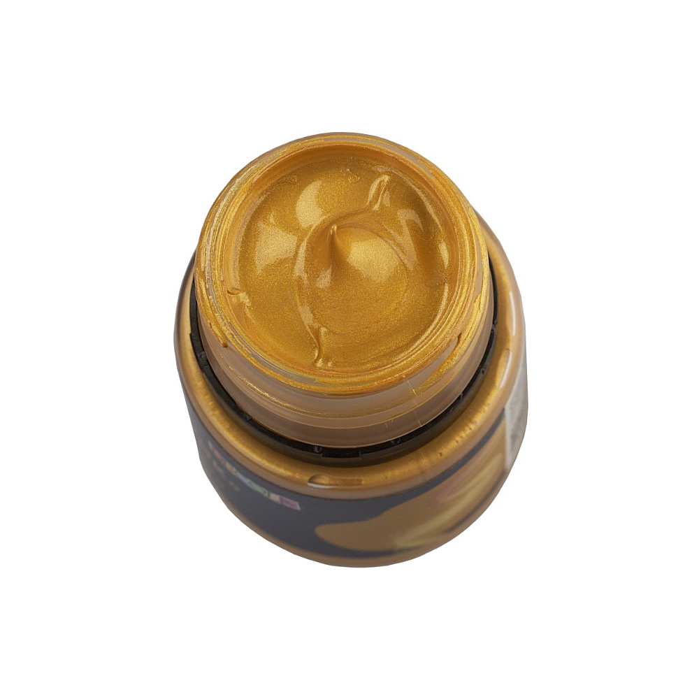 Краска акриловая металлик "Декола", 973 золото майя, 20 мл., банка - 6