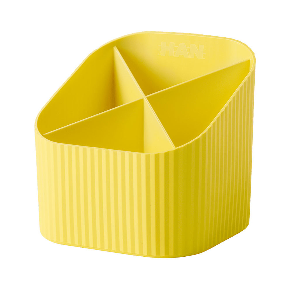 Подставка для канцелярских мелочей "Re-X-LOOP", желтый