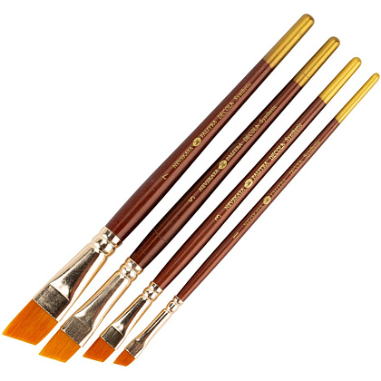 Кисть "Decola", синтетика, скошенная, №1 - 4