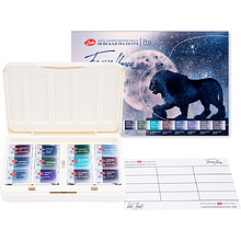 Краски акварельные "Белые ночи грануляция", 12 цветов, кюветы