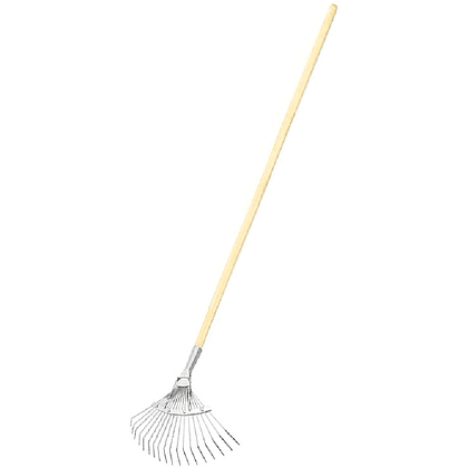 Грабли веерные проволочные с черенком