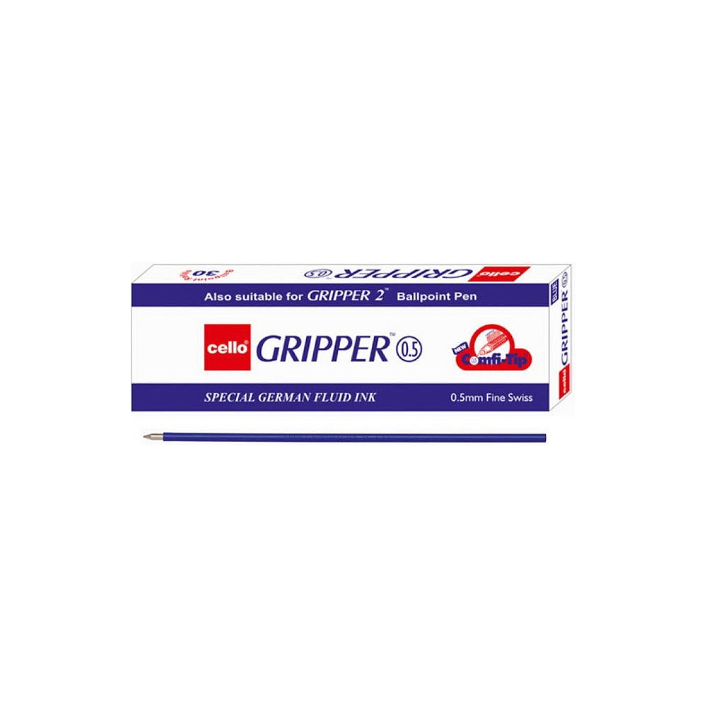 Стержень шариковый "Gripper", 0.5 мм, 140 мм, синий - 2