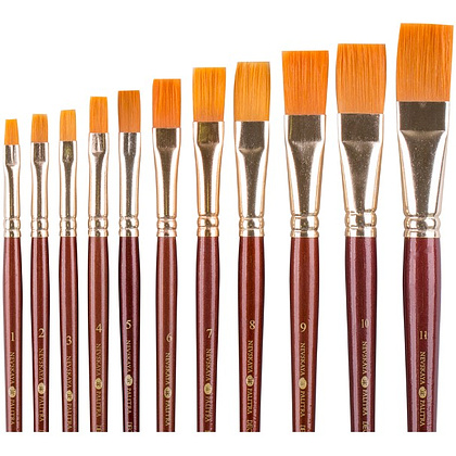 Кисть "Decola", синтетика, плоская, №9 - 4