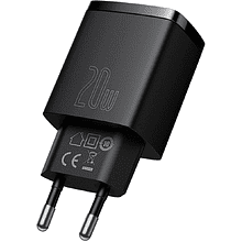 Сетевое зарядное устройство Baseus "CCXJ-B01", Compact Quick Charger USB+Type-C 20W, черный