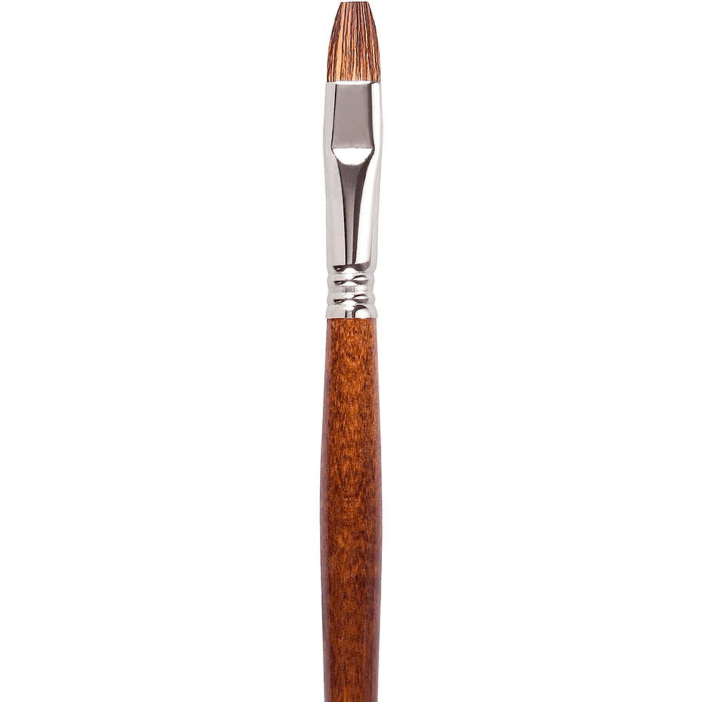 Кисть "Escoda Versatil Brush L/H", синтетика, темно-коричневый, плоская, №12 - 2