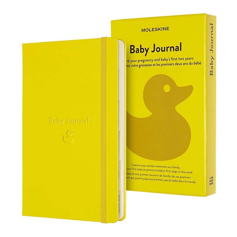 Блокнот на резинке "Passion Baby Large", А5, 200 листов, линейка, желтый