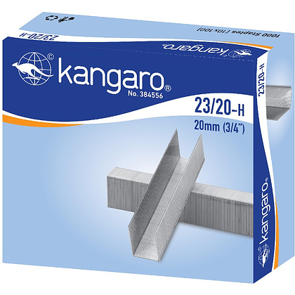 Скобы "Kangaro", 23/20, 1000шт, металлик
