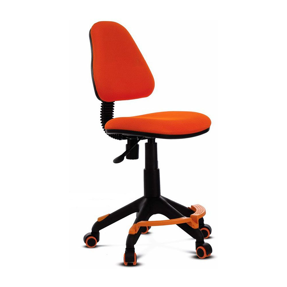 Кресло для детей Бюрократ "KD-4-F", ткань, пластик, оранжевый - 2