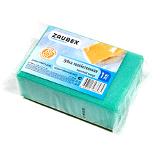 Губка хозяйственная для уборки помещений Zaubex 
