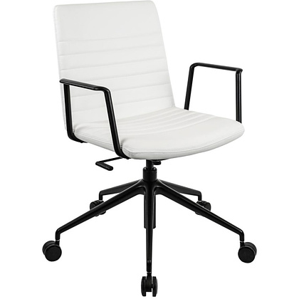 Кресло для персонала EVERPROF Dallas, экокожа, белый