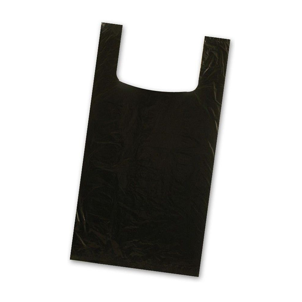 Пакет-майка ПНД 18 мкм, 100 шт/упак, черный