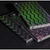 Блокнот "Optical snake", А5, 96 листов, линейка, на резинке, черный голографический - 7