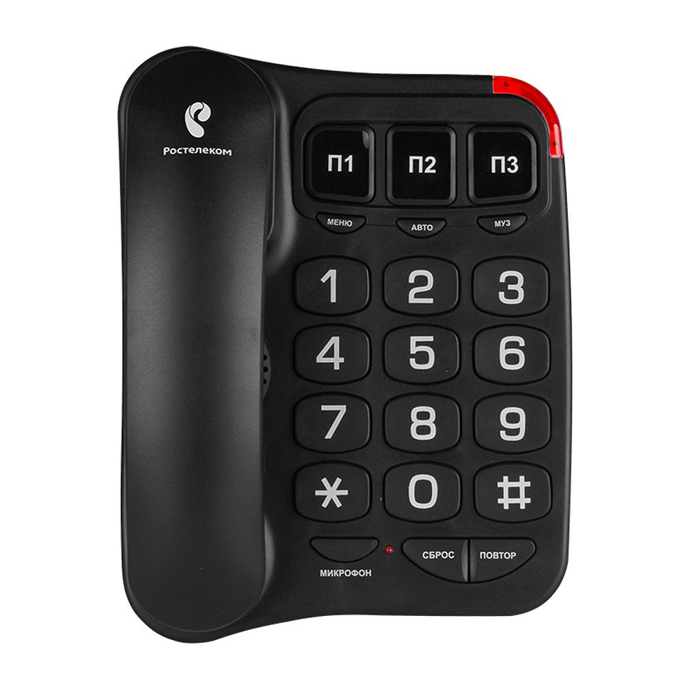Телефонный аппарат Texet TX-214, черный