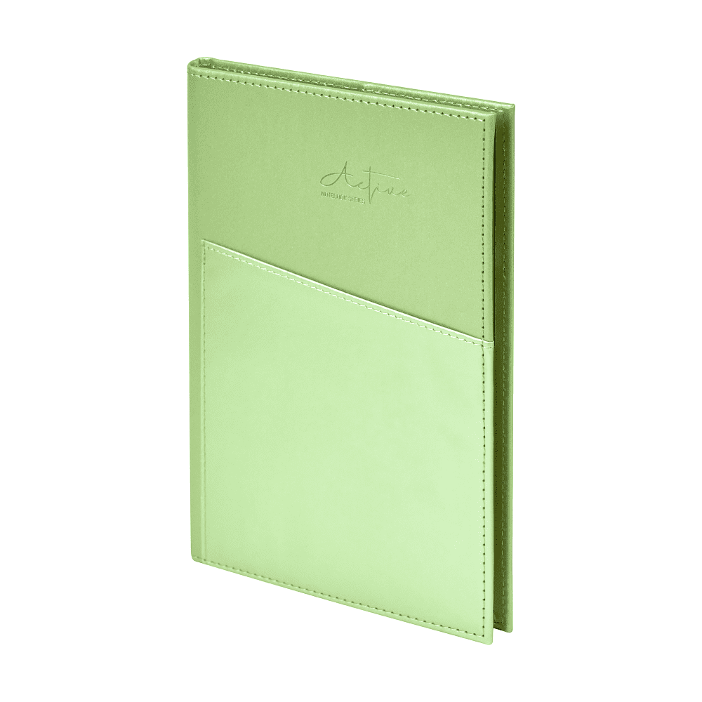 Блокнот "3223-10", А5, 80 листов, линейка, зеленый - 2