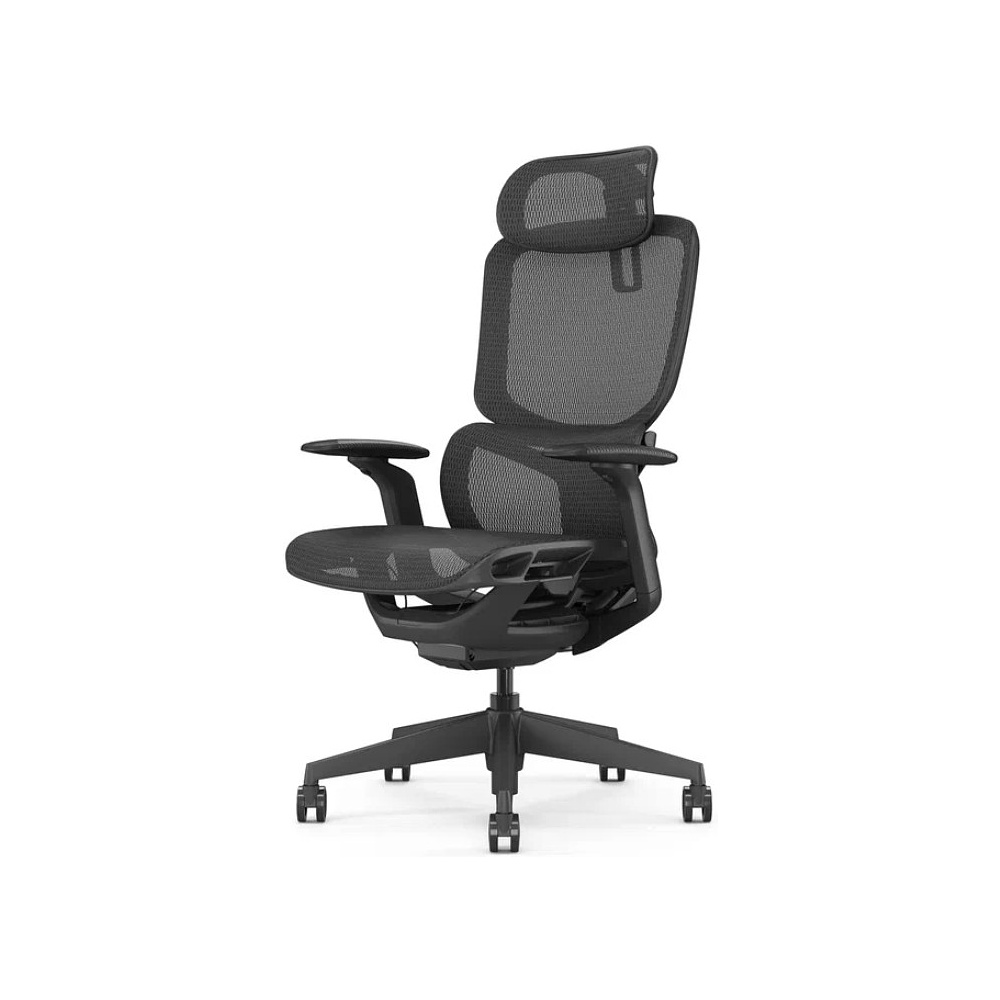 Кресло компьютерное SitZone E-JX-001А, сетка, пластик, черный - 7