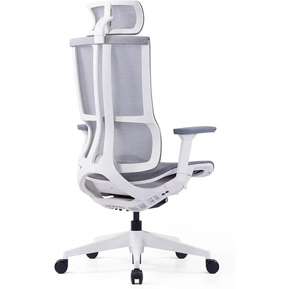 Кресло для руководителя SitZone E-303-001A-P1-WH сетка, серый - 4