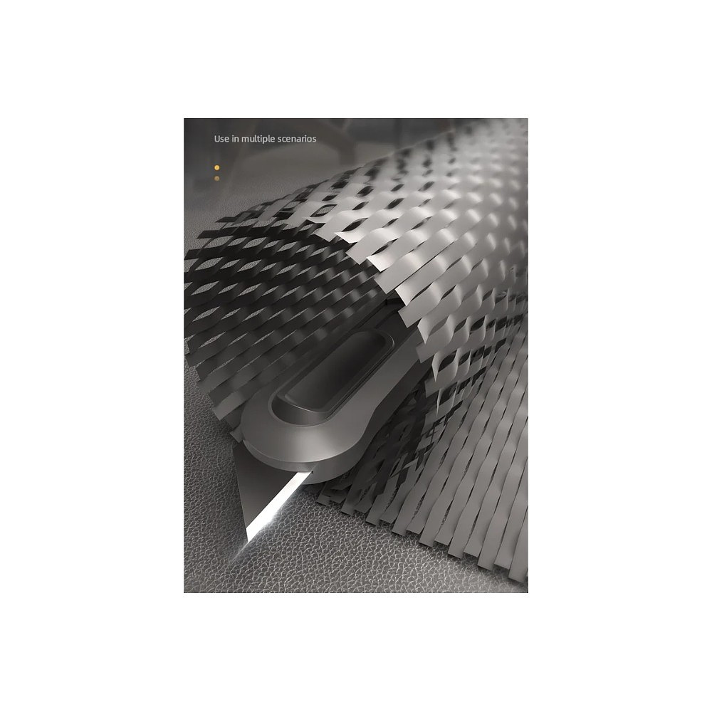 Набор ножей строительных Deli HS EHT4003, 3 шт (ножи 9мм/18мм/трапеция), Soft Touch, черный - 7