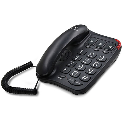Телефонный аппарат Texet TX-214, черный - 2
