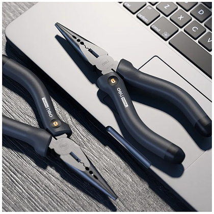 Набор ручного инструмента Deli HS, 8 предметов, Soft Touch, черный - 8