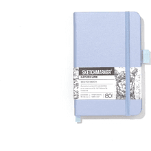 Скетчбук "Sketchmarker", 9х14 см, 140 г/м2, 80 листов, пыльный голубой