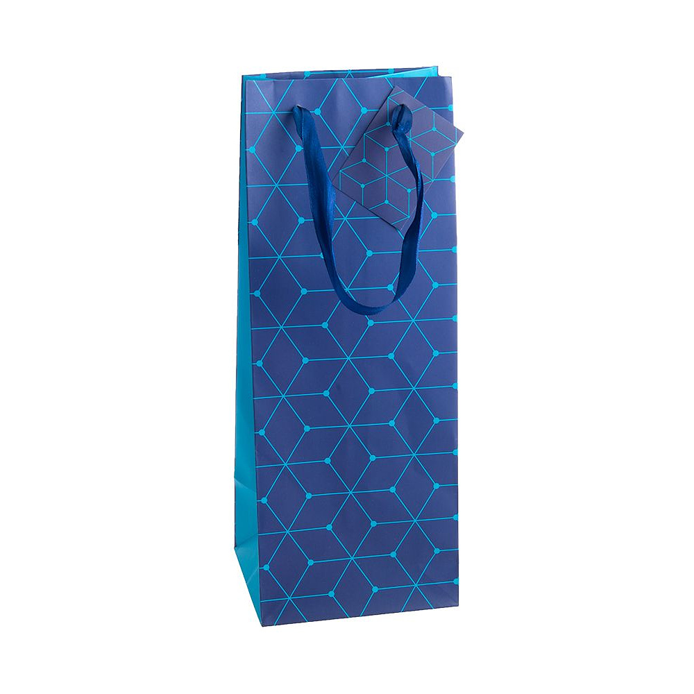 Пакет бумажный подарочный "Для вина", 12.7x33x11.3 см, ассорти (9055953)