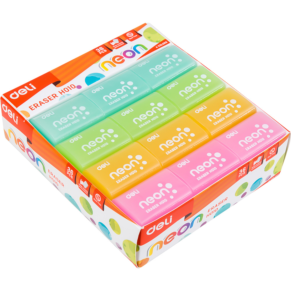 Ластик Deli "Neon", ассорти - 2